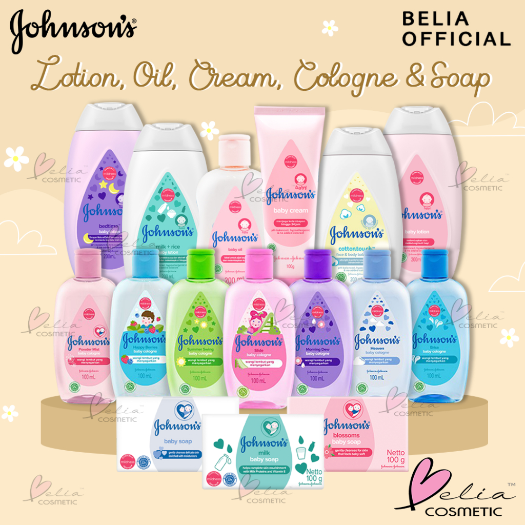 ❤ BELIA ❤ JOHNSON'S BABY Lotion | Oil | Cream | Cologne | Minyak Bayi | Krim Bayi | Minyak Bayi | Soap | Sabun Batang