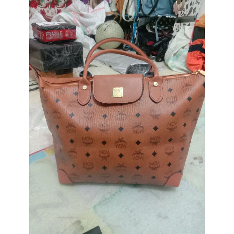 tas Monza Tote bag mcm bahan kulit mantul
