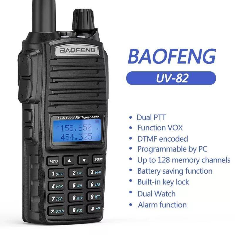 HT Bofeng UV82 dual band 8watt UHF VHF Garansi 1 Tahun Walkie Talkie | Baofeng BF UV 82 dualband (8 