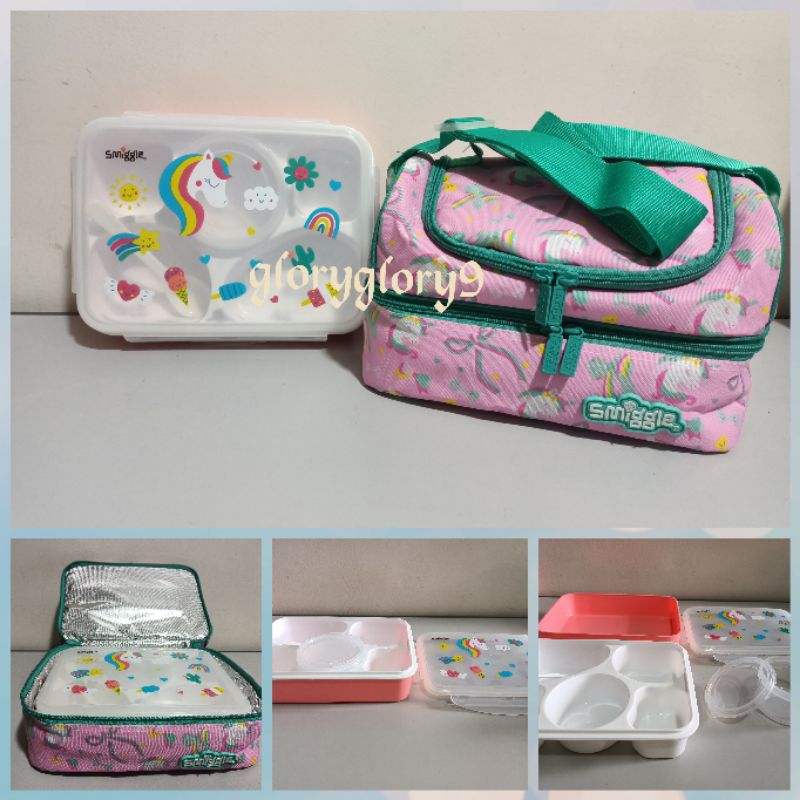 Paket hemat lunchbag+lunchbox smiggle