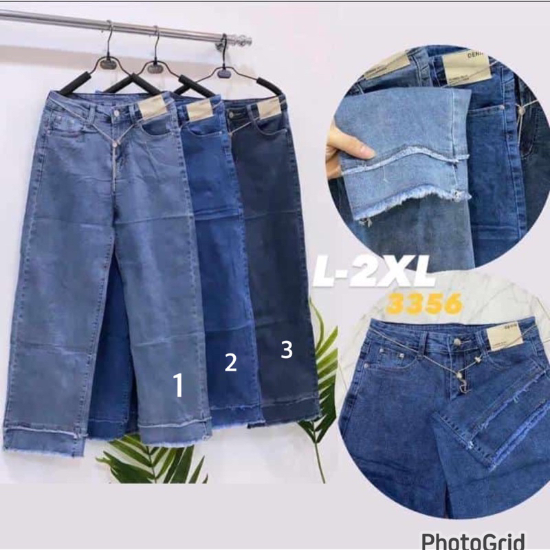 celana kulot jeans import premium L30