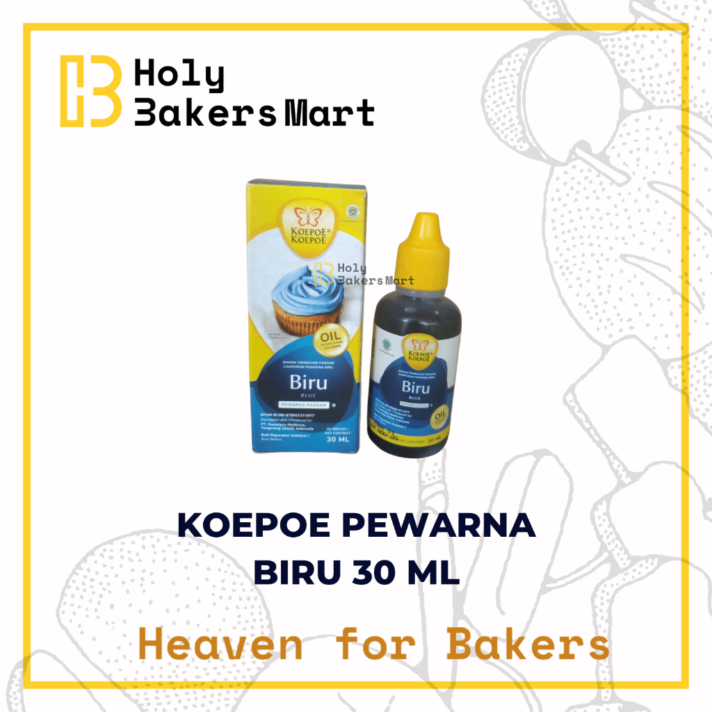 

PEWARNA KOEPOE OIL BASE BIRU 30 ML / PEWARNA MAKANAN / PEWARNA MAKANAN OIL BASE / OIL BASE