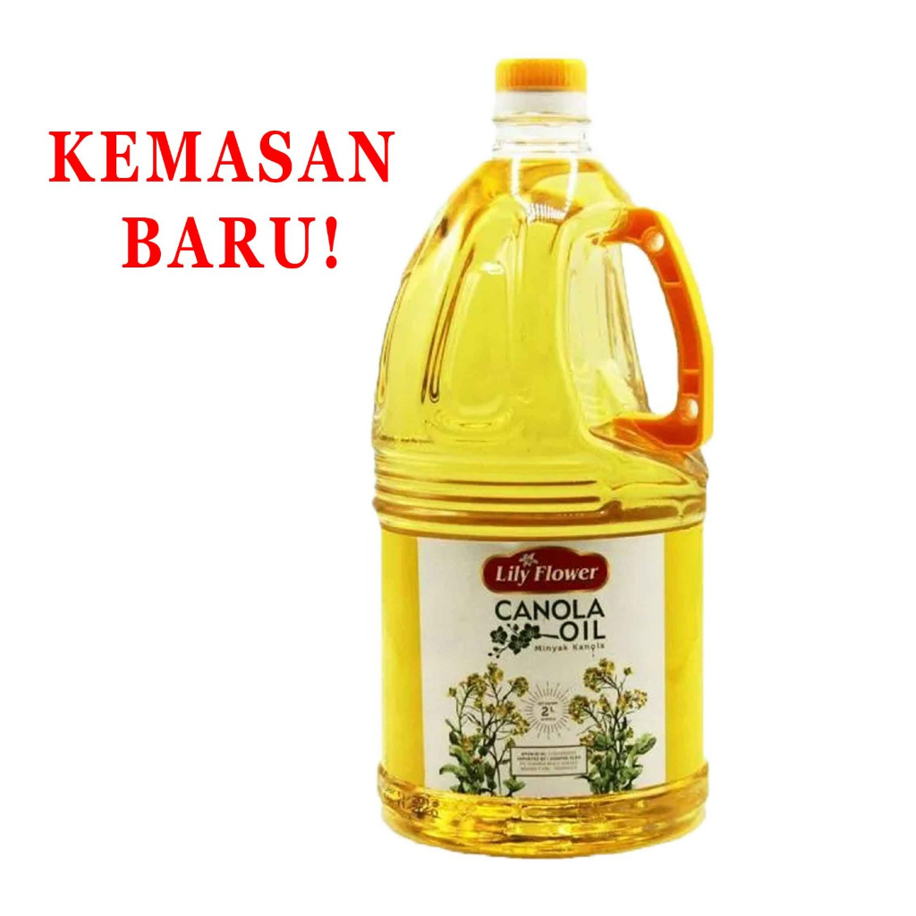 Minyak Goreng *Lily Flower Oil * Minyak Biji Bunga Matahari * 2Liter