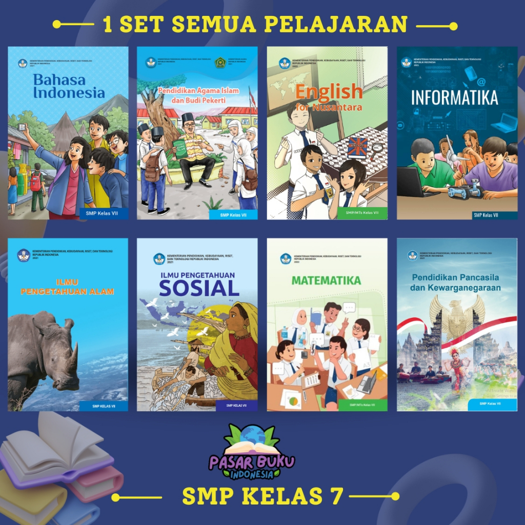 

(1 Set Semua Pelajaran) Buku Pelajaran SMP Kelas 7 - Kurikulum Merdeka 2022 Terbaru (Kurikulum Penggerak)