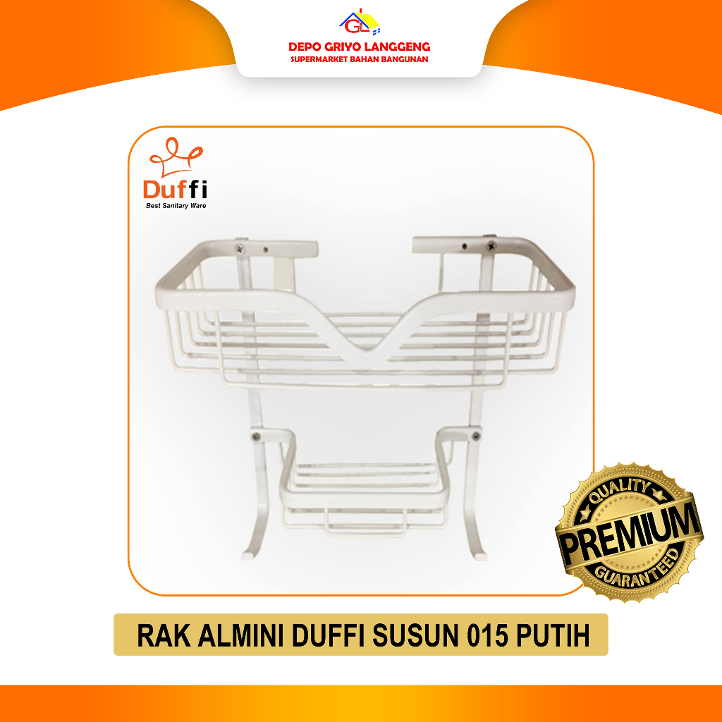 RAK ALMINI DUFFI SUSUN 015 PUTIH