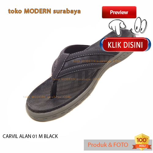 Sandal pria casual sandal sopan jepit CARVIL ALAN 01 M