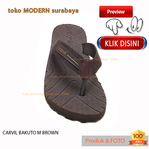 Sandal pria casual sandal jepit spons flip flop webbing cowok CARVIL BAKUTO