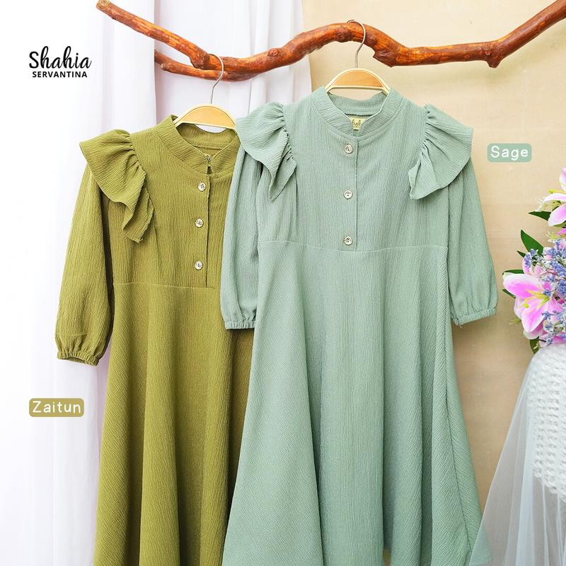 VS - SHAVIA DRESS ANAK PEREMPUAN / GAMIS ANAK MUSLIM PEREMPUAN