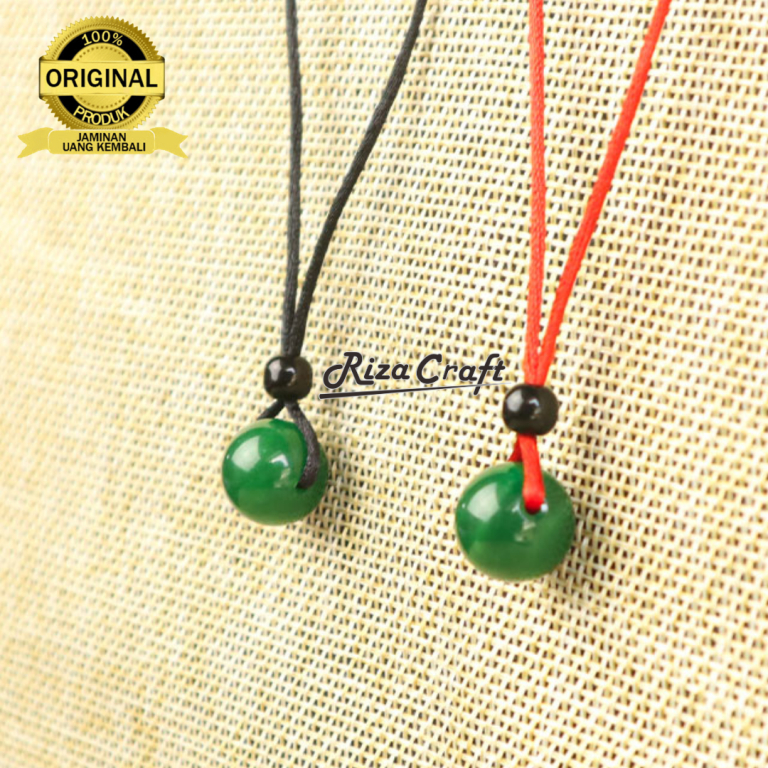Kalung Natural Couple Pasangan Batu Akik GIOK ASLI Alam Natural untuk Pria Wanita Cowok Cewek