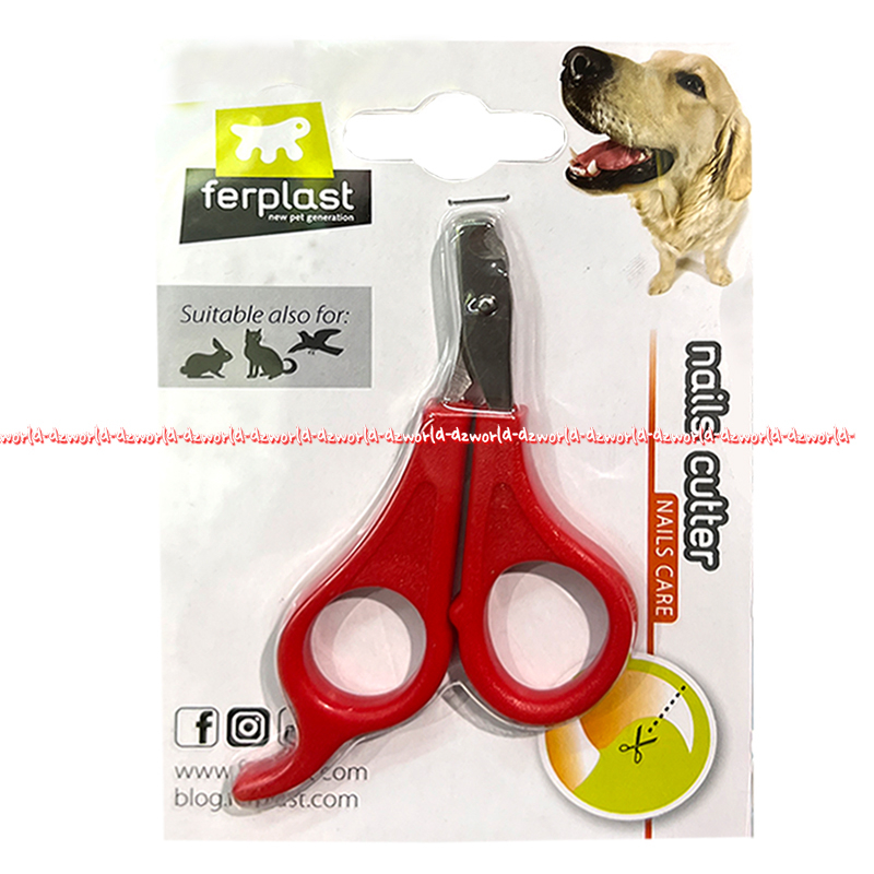 Ferplast Nails Cutter Scissors Gunting Kuku Hewan Untuk Kucing Anjing Kelinci Burung Fer Plast Perflast