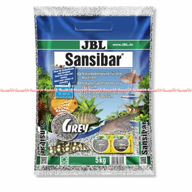 Jbl Sansibar 5kg Pasir Akuarium Natural Substrate For Any Aquarium dan Terrarium Aqua Je Be El Sanibar River White Grey Black 5 kg