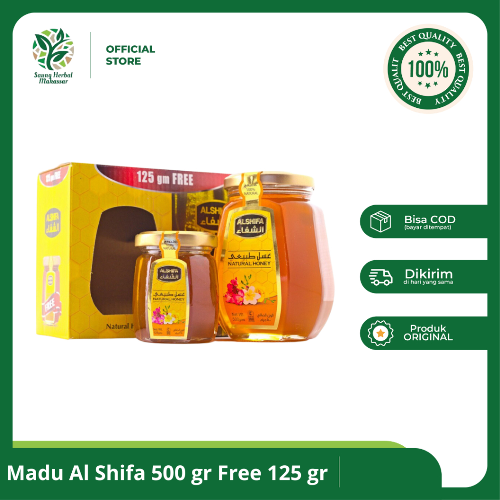 

PAKET MURAH Madu Al Shifa 500gr Free 125gr
