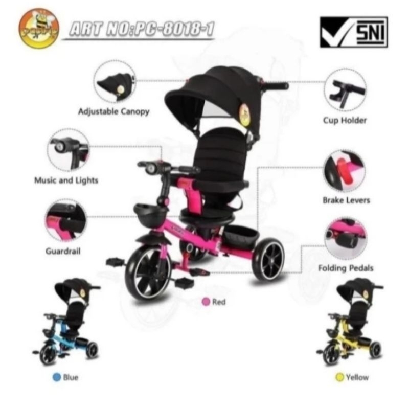 Sepeda Anak / Sepeda Bayi / Pacific Tricycle PC 80181