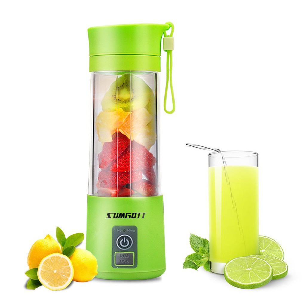 BLENDER JUS PORTABLE ELEKTRIK 6 MATA PISAU 400ML / JUICE CUP BLENDER RECHARGEABLE USB