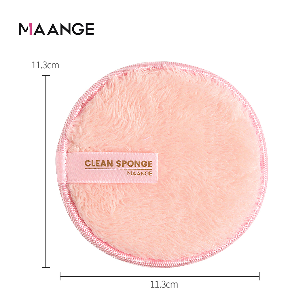 MAANGE 2pcs Reusable &amp; Washable Makeup Remover Puff 5977