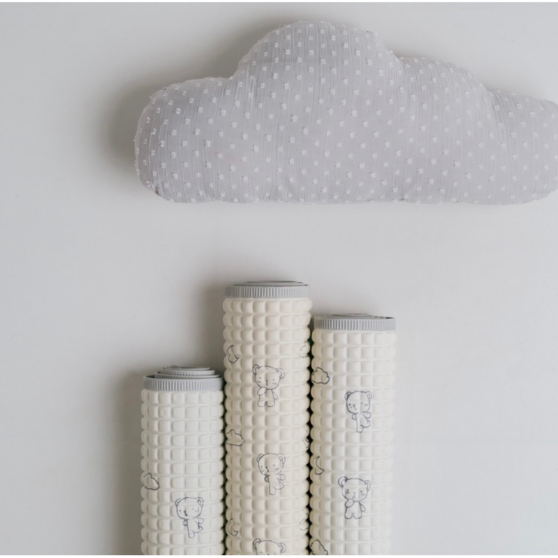 Bebeours Organic Baby Cot Sheet GREY / Perlak Alas Ompol Bayi