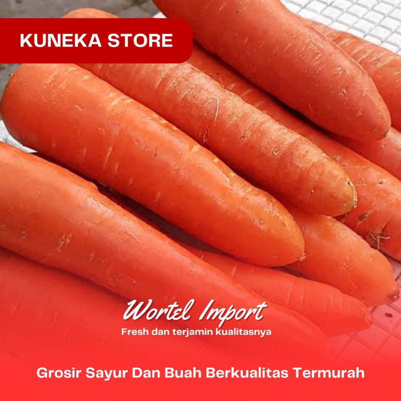 

WORTEL IMPORT SEGAR IMP CARROT FRESH PREMIUM QUALITY 500GR