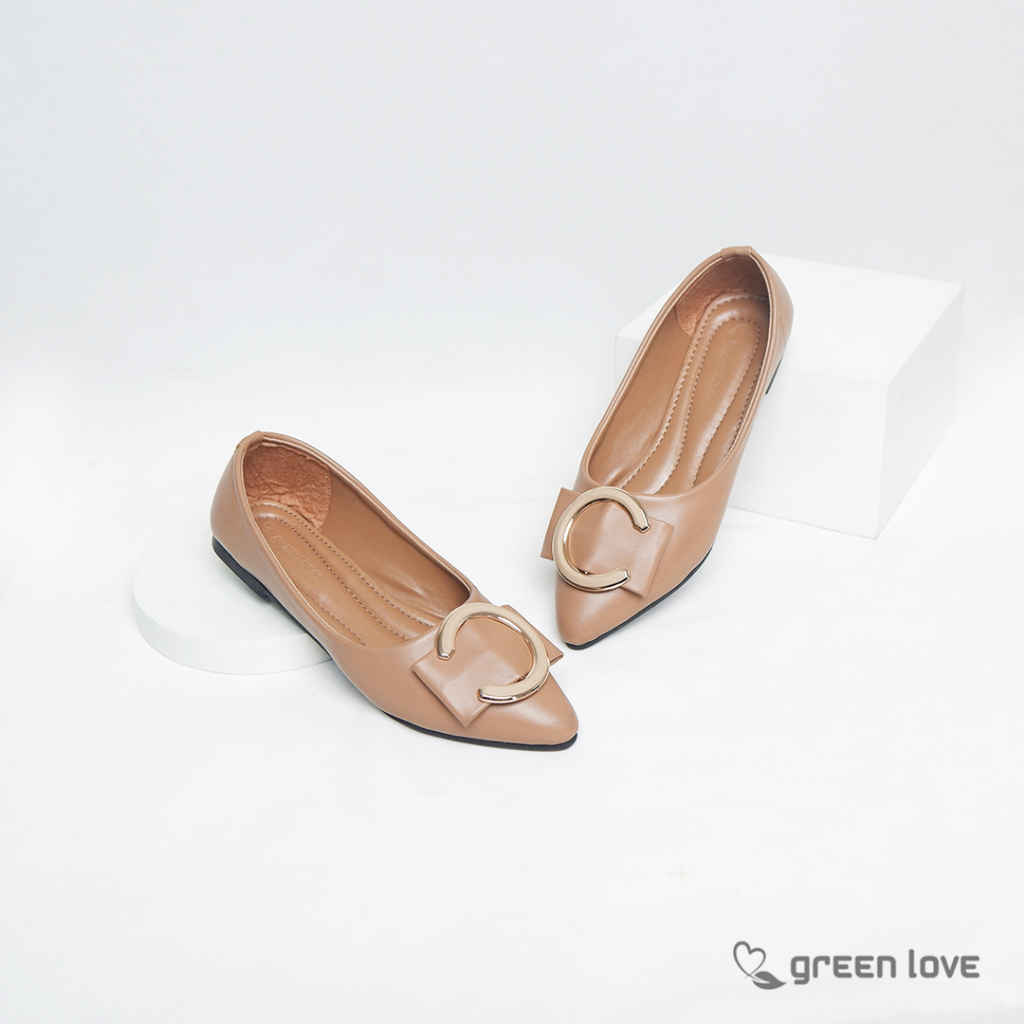 Green Love Sepatu Flat Wanita FEMINE