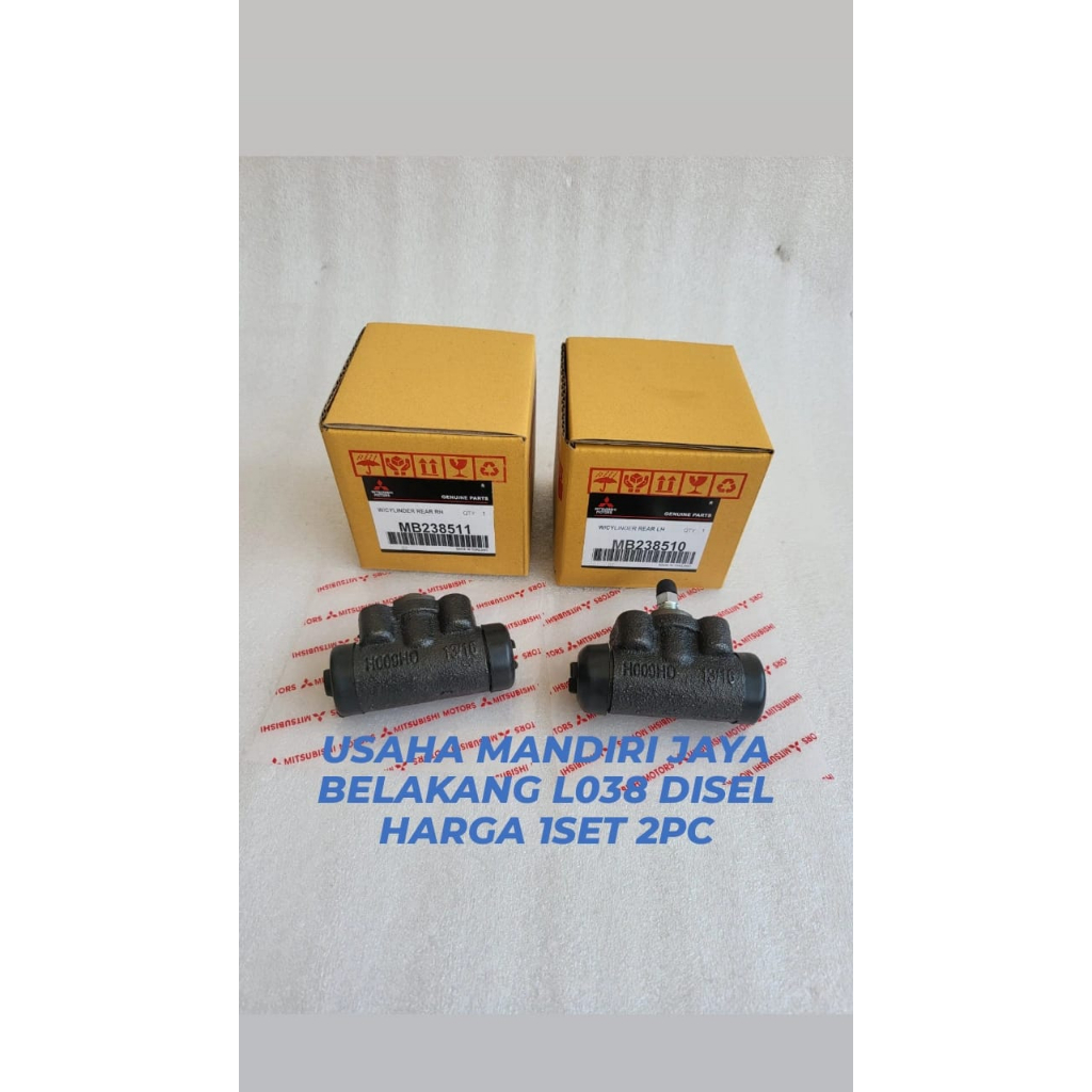 WHEEL CYLINDER MASTER REM BELAKANG L038 DISEL HARGA 1SET 2PC