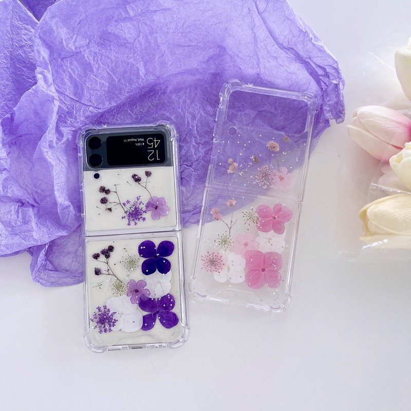 SAMSUNG Z FLIP 4 Z FOLD 4 FLIP4 ZFLIP4 ZFOLD5 ZFLIP4 ZFLIP 3 Motif Bunga Kering Dried Flower Glitter Readystock ZFLIP5 READY