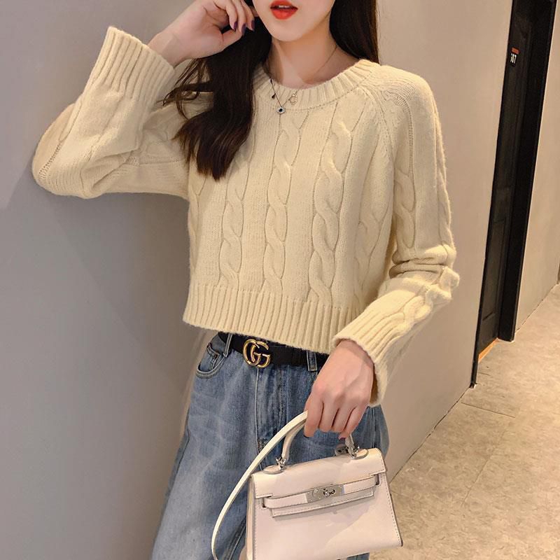 Sweater Rajut jumbo cewek wanita lengan panjang Baju import wanita kaos