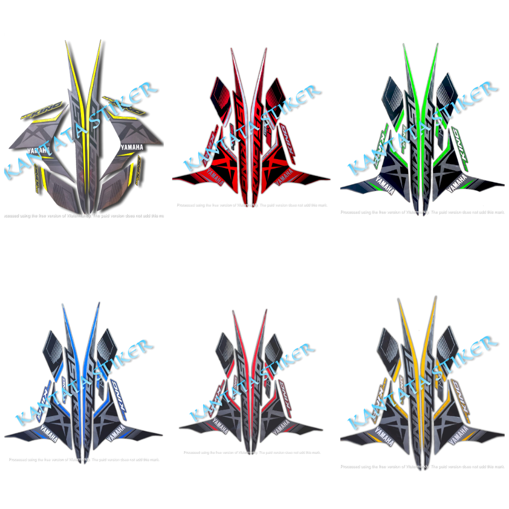 Stiker Striping motor Yamaha Jupiter Mx King 150 2017