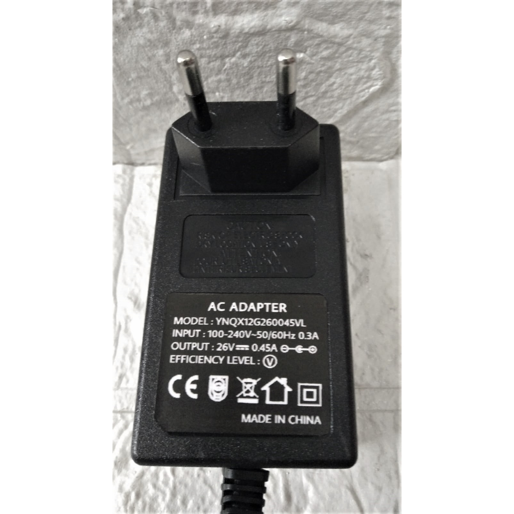AC ADAPTER 26V 0.45A model : YNQX12G260045VL