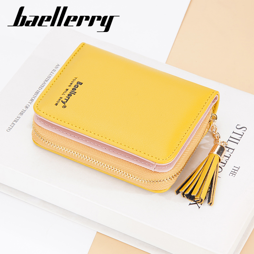 BAELLERRY N3244 Dompet Wanita Kecil Dompet Lipat Bahan Kulit PU Leather Premium WATCHKITE WKOS