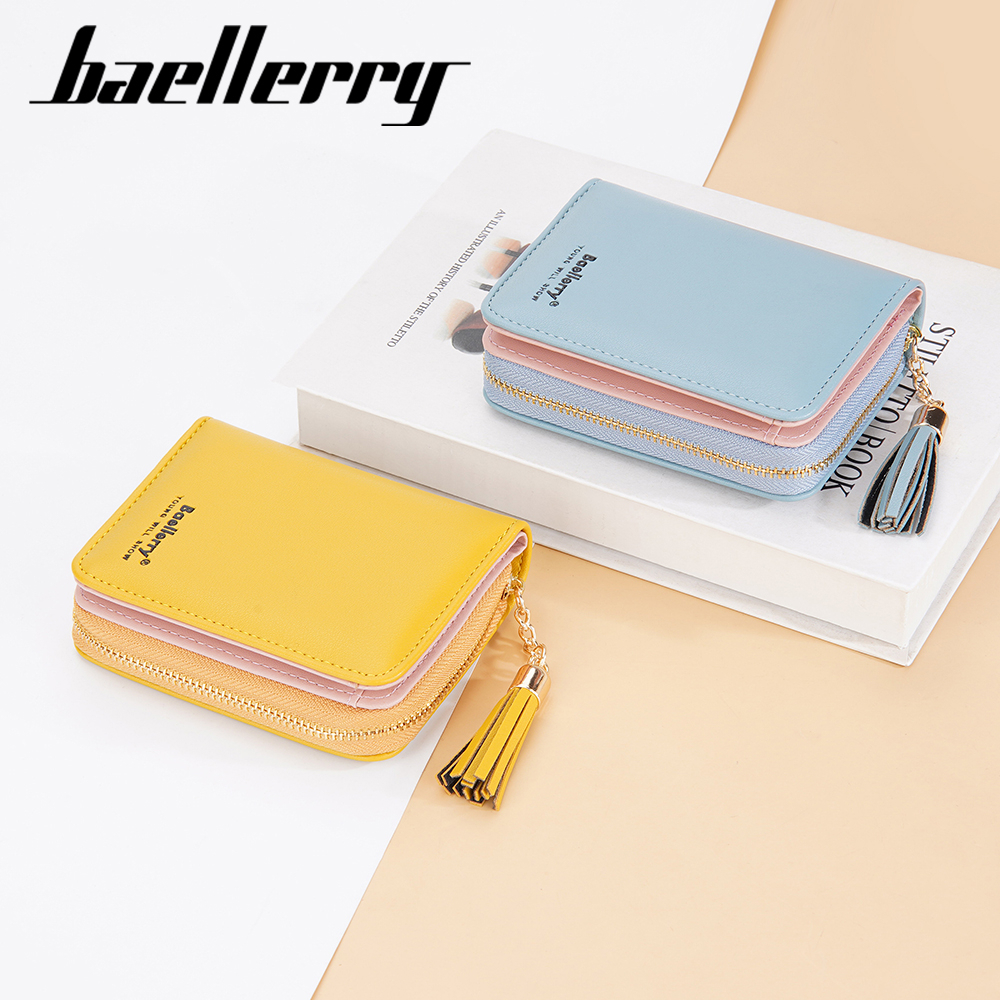 BAELLERRY N3244 Dompet Wanita Kecil Dompet Lipat Bahan Kulit PU Leather Premium WATCHKITE WKOS