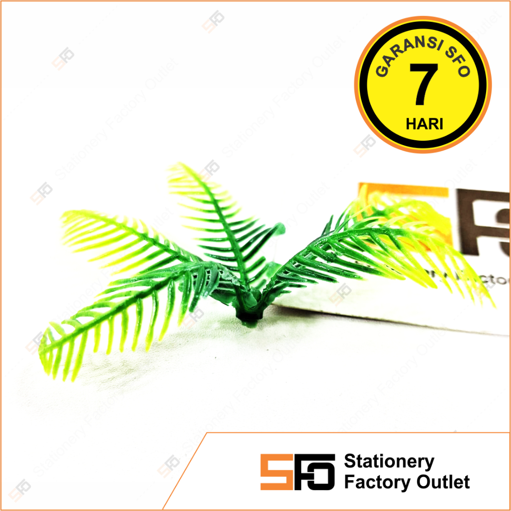 Tanaman Plastik Daun Kelapa  isi 5 - Hiasan Aquarium