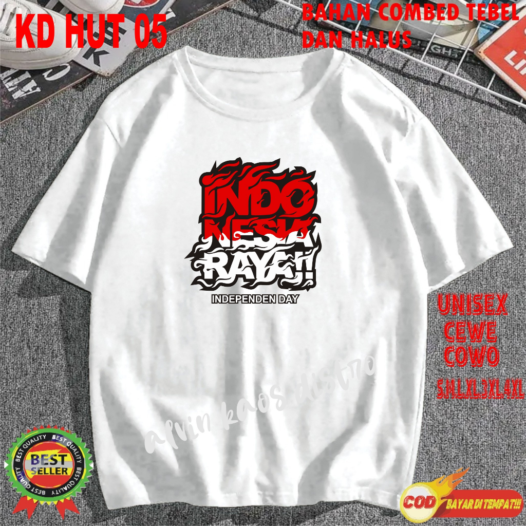 Beli 10 Pc Gratis 1 Pc Hut RI 78 Kaos Terlaris 17 Agustus 1945 78 Kemerdekaan Indonesia Kaos Merah Putih Hitam Kaos Cewek Cowok Anak4