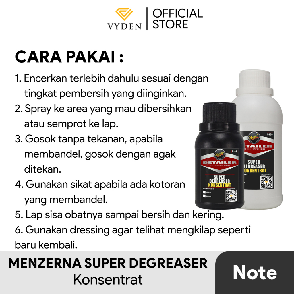 Meguiars D108 Super Degreaser Concentrate 330ml Ecer Membersihkan Mesin Kolong Mobil MURAH