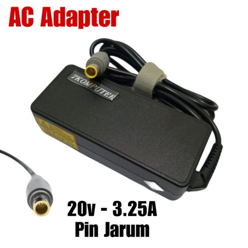 Adaptor Charger Laptop Lenovo T400 T410 T410i T420 T420i T430 T430i X220S X230X 230i X230S 20V 3.25A JARUM