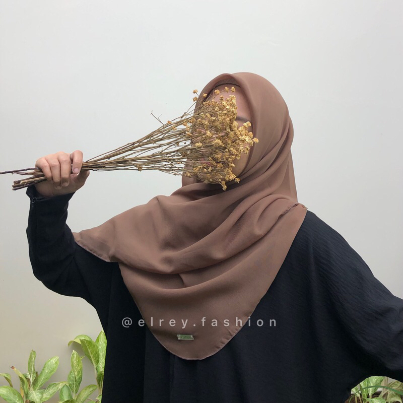 Hijab Square Curve Malay 115x115 | Hijab Segiempat Oval Malaysia | bawal curve malaysia