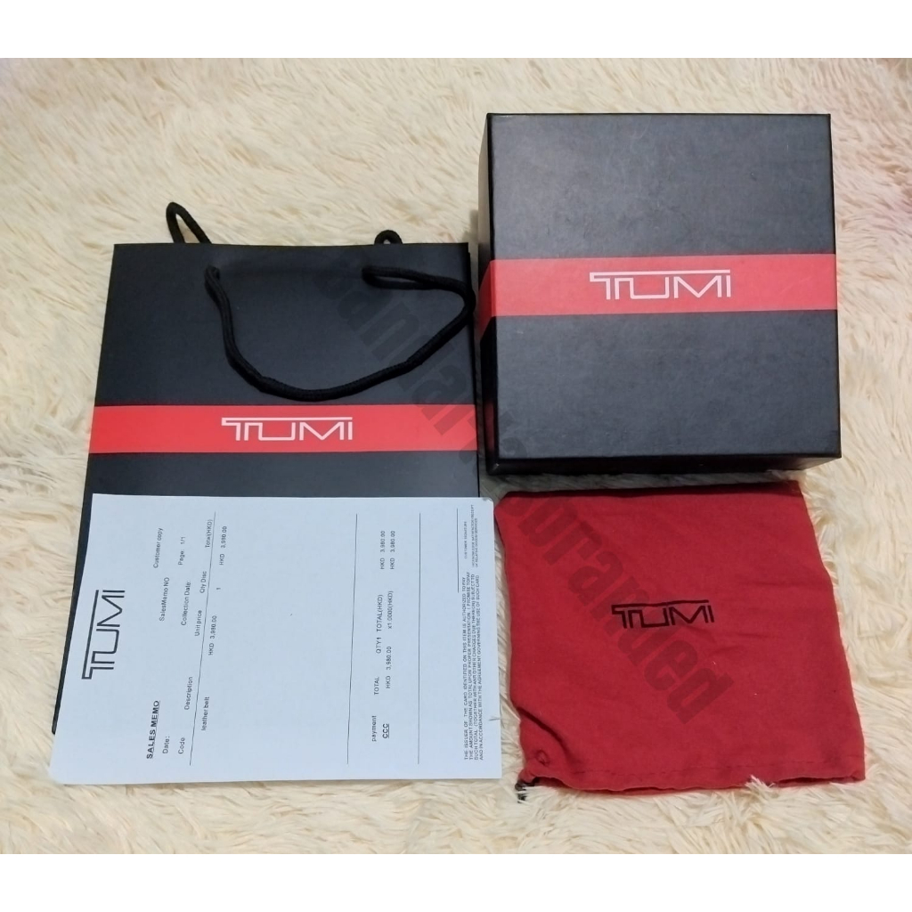 Paperbag, BOX & Dust Bag Ikat Pinggang Tumi Import Premium
