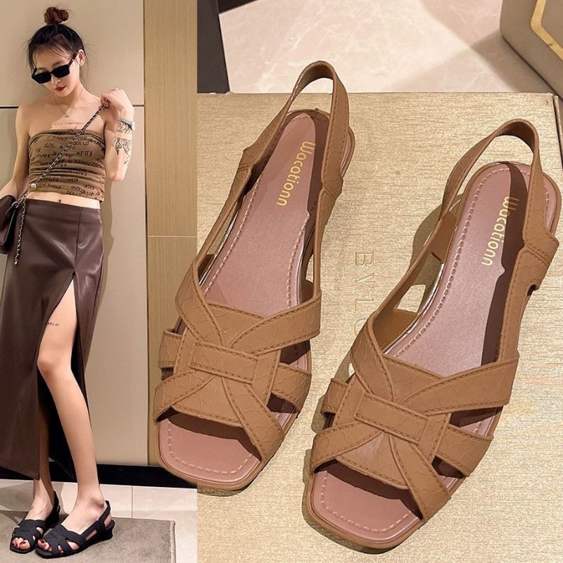 Sepatu Flat Shoes New Wanita Fashion Laurent Import High Quality RF