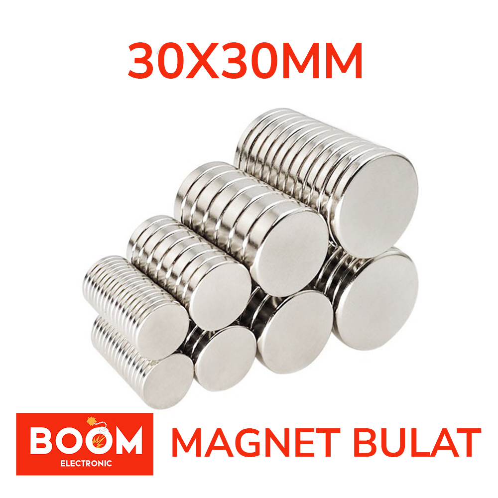 Magnet Neodymium Bulat Diameter 30mm (X058)