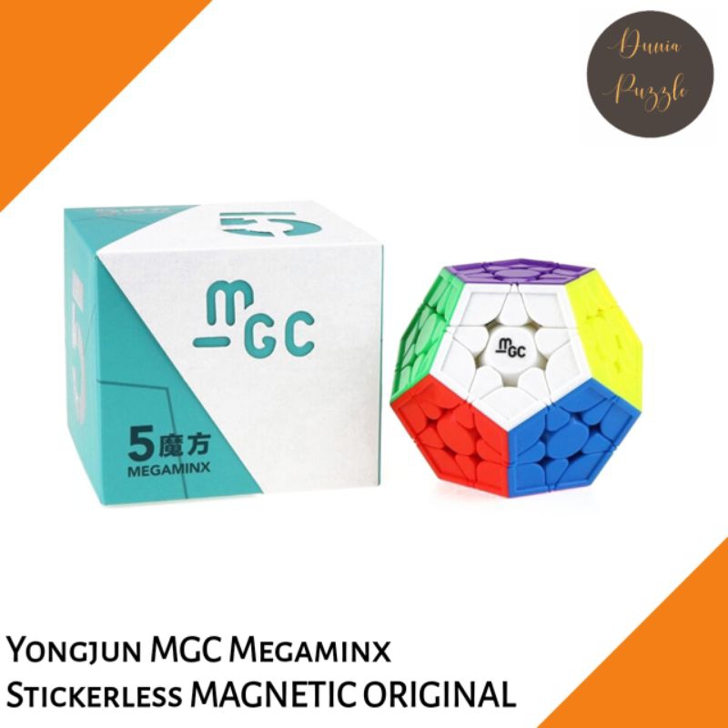 Rubik Megaminx Yongjun MGC MAGNETIC CUBE Megaminx Stickerless MAGNETIC ORIGINAL TERBARU