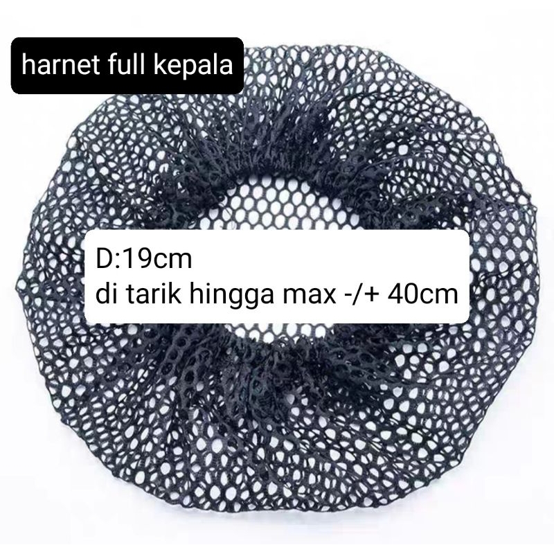 3pcs Harnet|Jaring Harnet Full Kepala|Penutup Kepala Harnet|Wig Jala Rambut