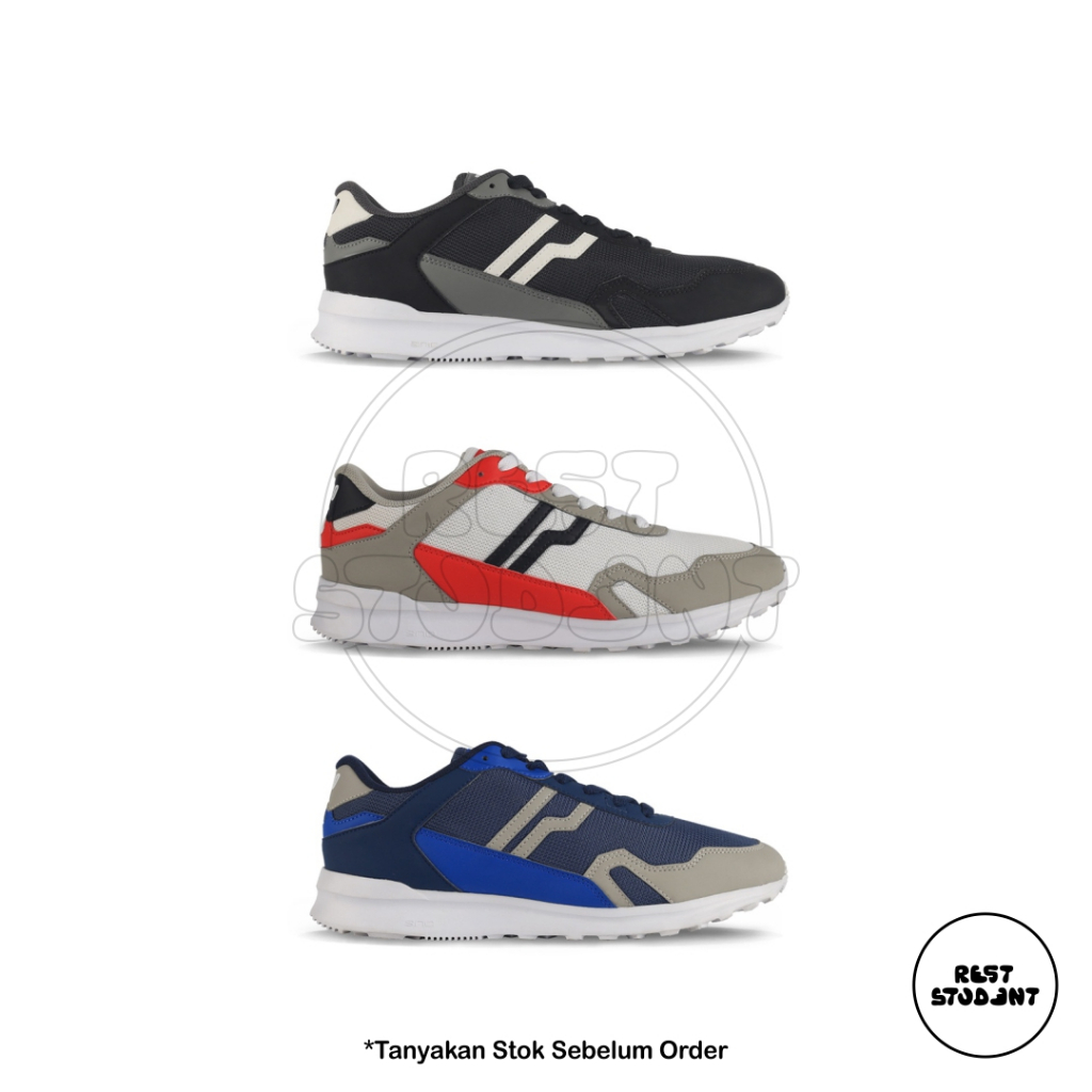 Sepatu Piero City Race - Black Grey | Grey Red | Navy Grey