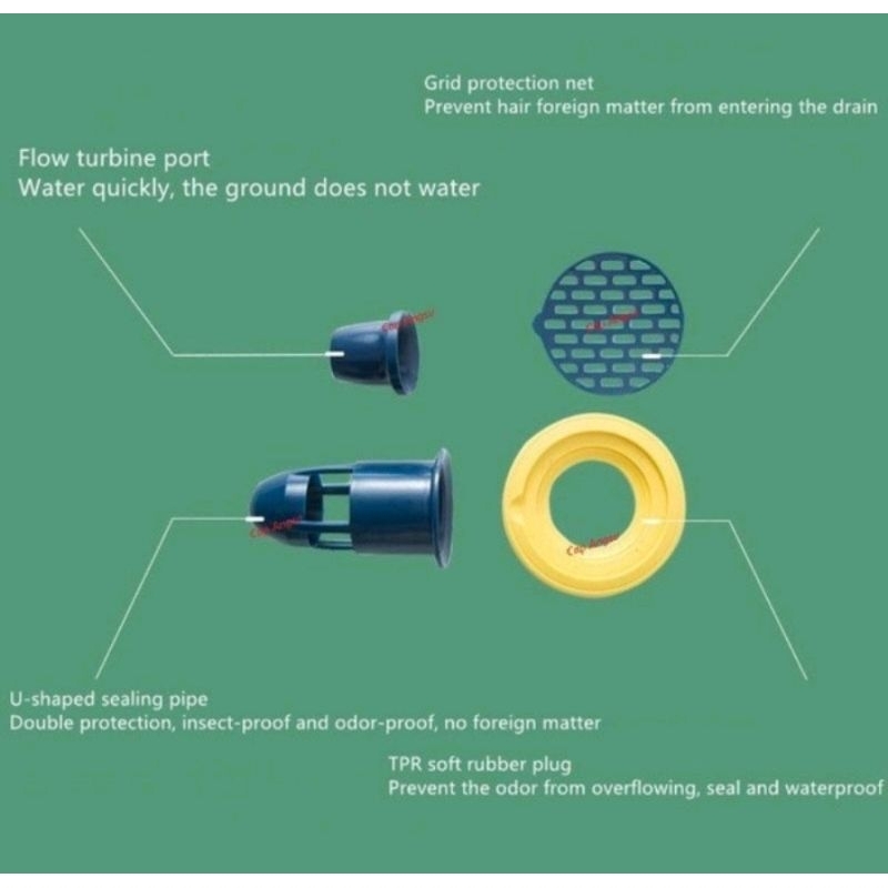 Saringan Penutup Lubang Pembuangan Air Kamar mandi Penyaring Kotoran Saluran Westafel