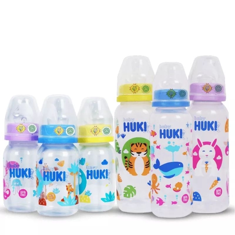 Huki Botol Susu Dot Gepeng Orthodontic 240ml 120ml