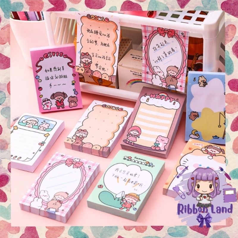 

(80 Lembar) Memopad Tulis Kartun Lucu GiriCat