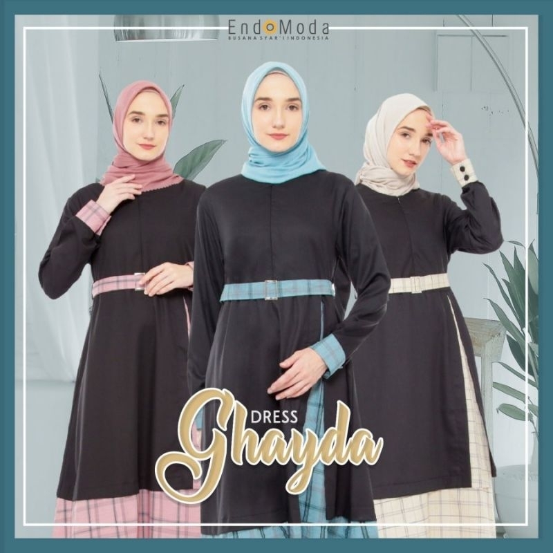 ENDOMODA DRESS GHAYDA GAMIS PROMO TERLARIS ORIGINAL