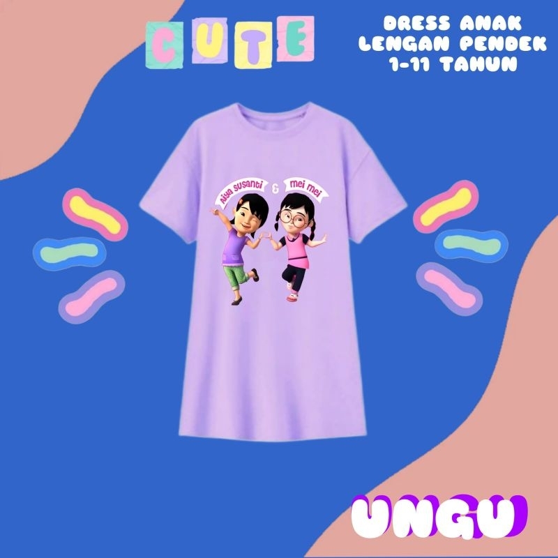 DRES/DASTER SANTAI ANAK PEREMPUAN 1-11 Tahun AiYA SUSANTI DAN MEI MEI