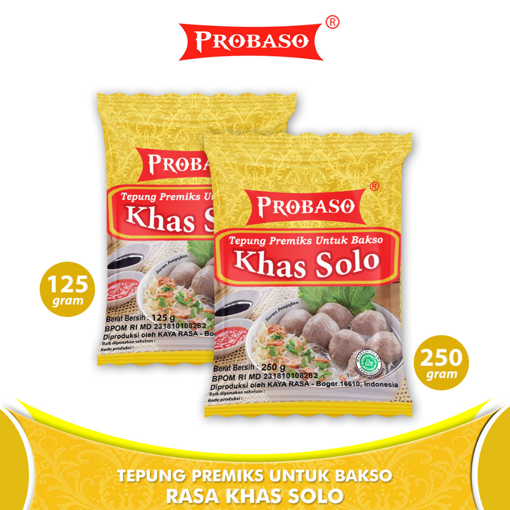 

Tepung Premiks Untuk Bakso Khas Solo 125gr Probaso