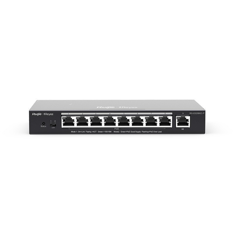 Ruijie Reyee RG-ES209GC-P Switch Managed 9-Port Gigabit PoE Plus 120W