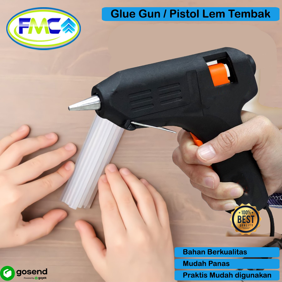 Tembakan Glue Gun Lem Bakar Kerajinan DIY Hot Melt Glue Gun Stick Serbaguna