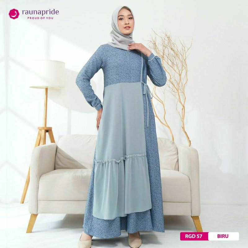 GAMIS TERBARU RAUNA RGD 57 BIRU