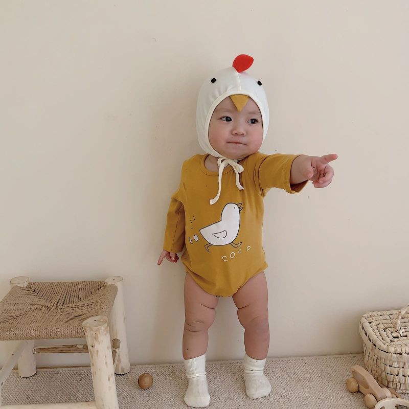 BABY K2 - jumper longsleeve chicken  + topi kode 00334